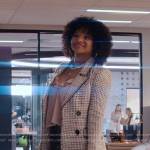 Venetia’s tweed blazer on Glamorous