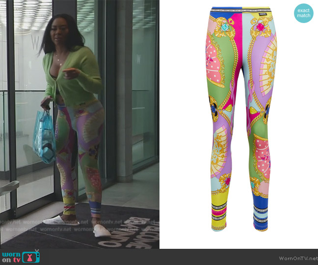 Versace Ventagli Leggings worn by Kenya Moore on The Real Housewives of Atlanta