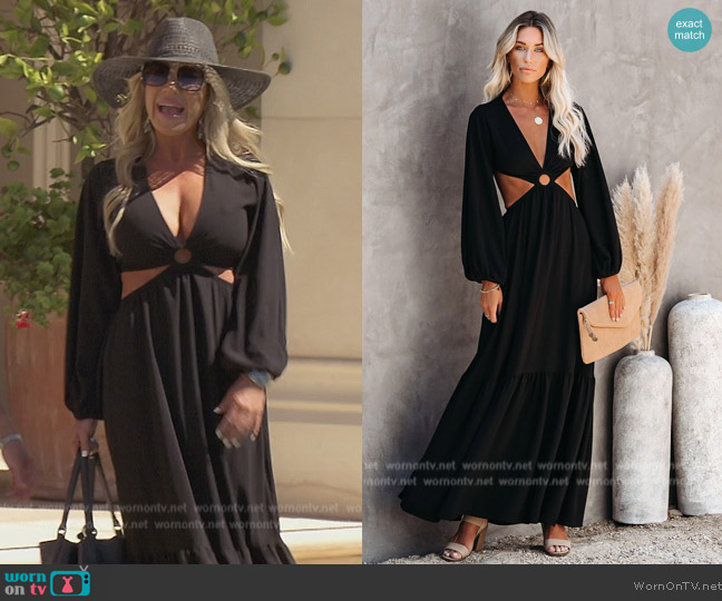 Vici Time and Place Cutout Maxi Dress worn by Jennifer Pedranti on The Real Housewives of Orange County