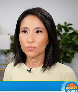 Vicky’s yellow button cuff sweater on Today