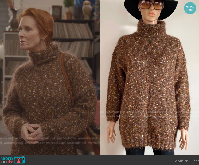 YesterdaysNumbers Vintage Sweater worn by Miranda Hobbs (Cynthia Nixon) on And Just Like That