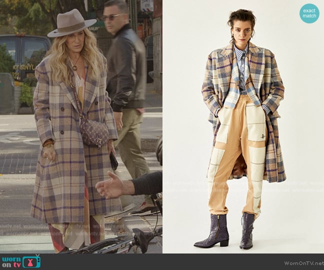 Vivienne Westwood Plaid Coat worn by Carrie Bradshaw (Sarah Jessica Parker) on And Just Like That