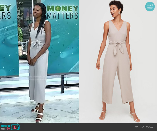 Wilfred Écoulement V Jumpsuit worn by Brittany Jones-Cooper on Today