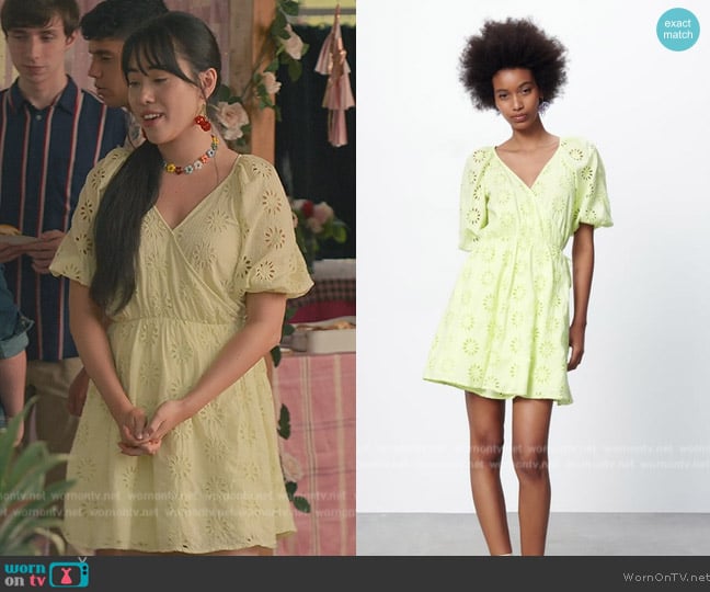 Zara Dress with Cutwork Embroidery worn by (Artemis) on Sweet Magnolias