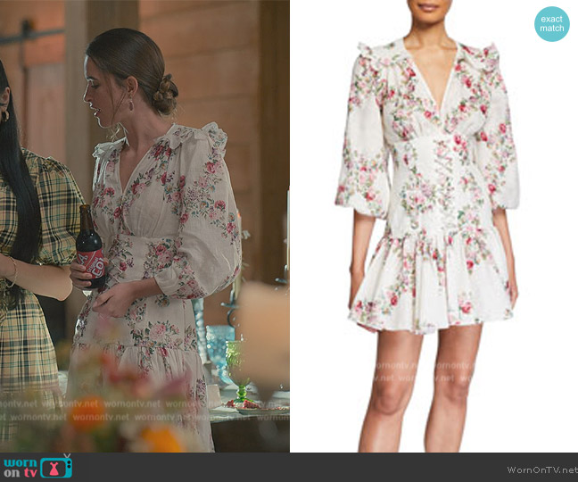 Zimmermann Honour Corset Mini Dress worn by (Wynn Everett) on Sweet Magnolias