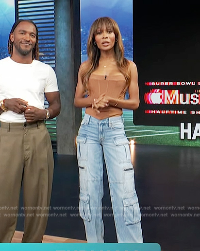 Zuri’s denim jeans on Access Hollywood