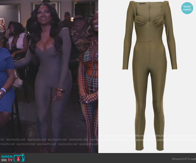 Alex Perry Lanson nylon-blend jumpsuit worn by Kenya Moore on The Real Housewives of Atlanta