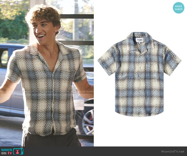 Corridor Plaid Vacation Shirt worn by Jeremiah Fisher (Gavin Casalegno) on The Summer I Turned Pretty