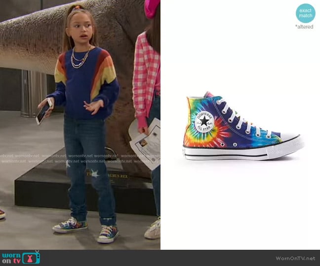 Converse Chuck Taylor All-Star Tie-Dye Sneakers worn by Alice Baxter (Mykal-Michelle Harris) on Ravens Home