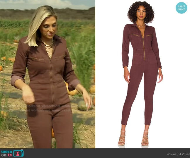 Free People Lennox Jumpsuit worn by Gina Kirschenheiter on The Real Housewives of Orange County