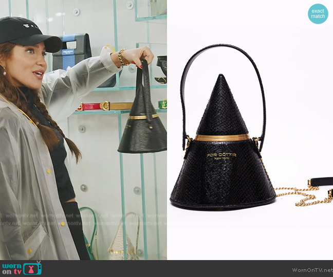 Fordottir Juno in Shiny Black Salmon worn by Brynn Whitfield on The Real Housewives of New York City