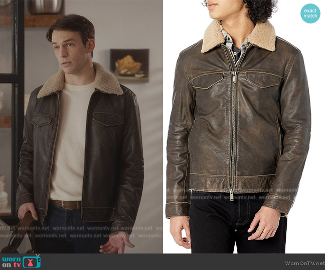 John Varvatos Branson Modern Trucker worn by (Sebastiano Pigazzi) on And Just Like That
