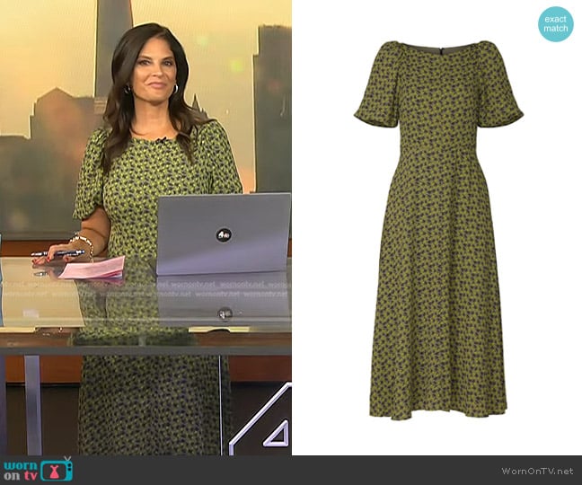 Love Whit by Whitney Port Floral Puff Sleeve Dress worn by Darlene Rodriguez on Today