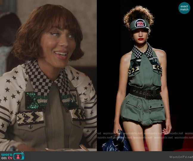 Miu Miu 2018 Resort Collection worn by Lisa Todd Wexley (Nicole Ari Parker) on And Just Like That