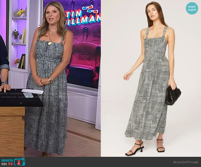 Proenza Schouler White Label Flou Wrap Dress worn by Jenna Bush Hager on Today
