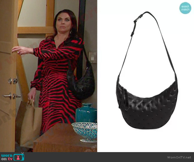 Rag & Bone Riser Leather Crossbody Bag worn by Chloe Lane (Nadia Bjorlin) on Days of our Lives
