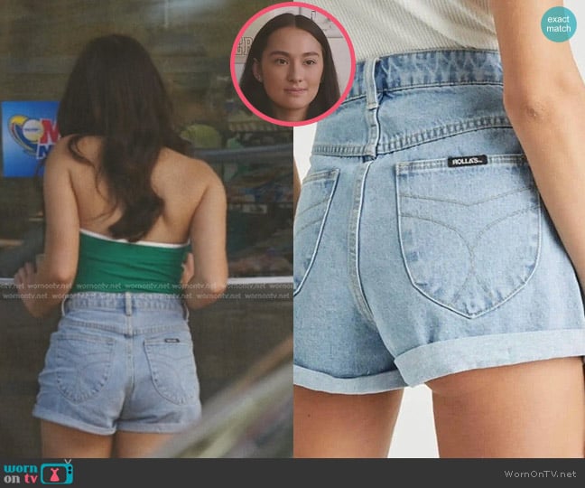 Rollas Duster High Rise Slim Cuffed Denim Shorts worn by Belly Conklin (Lola Tung) on The Summer I Turned Pretty