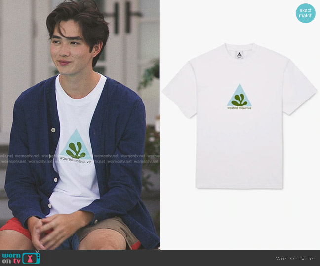 Wasted Collective Logo Tee worn by Steven (Sean Kaufman) on The Summer I Turned Pretty
