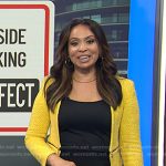 Adelle’s yellow tweed zip jacket on Today