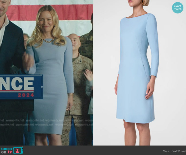 Akris Double-Face Wool Midi Dress worn by (Piper Perabo) on Billions