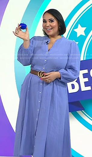 Alejandra’s lavender gauze dress on Today