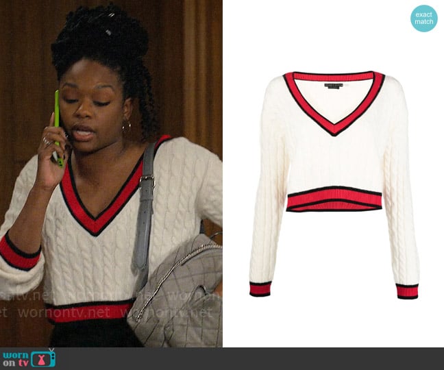 Alice + Olivia Ayden Sweater worn by Izzy Letts (Jazz Raycole) on The Lincoln Lawyer