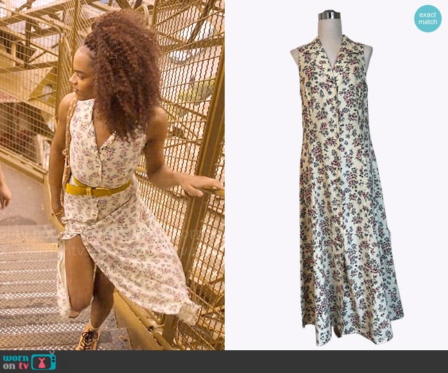 All That Jazz Vintage Floral Dress worn by Elle Argent (Yasmin Finney) on Heartstopper