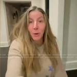 Sara Blakely’s beige star print sweater on Today