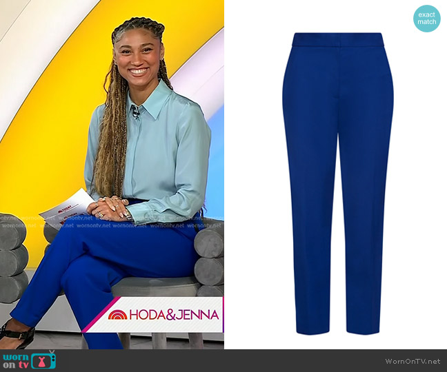 Argent Tailored Trouser in Cobalt worn by Ally Love on Today