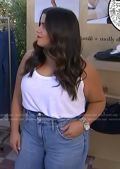 Ashley’s denim jeans on Access Hollywood