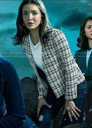 Bess’s opening scene jacket on Nancy Drew