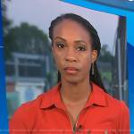 Blayne Alexander’s orange utility zip dress on Today