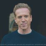 Bobby’s navy knit sweater on Billions