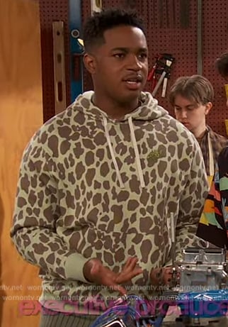 Booker’s green animal print hoodie on Ravens Home