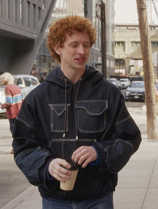 Brady’s denim hoodie on And Just Like That