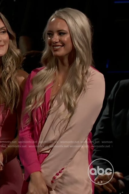 Brooklyn Willie’s pink two-tone dress on The Bachelorette