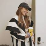 Brynn’s striped coat on The Real Housewives of New York City