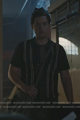 Jughead’s green striped shirt on Riverdale