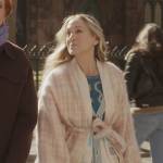 Carrie’s blue cardigan on And Just Like That