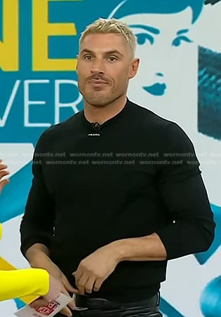 Chris Appleton’s black Prada logo sweatshirt on Today