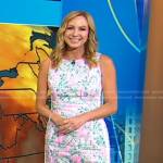 Danielle Breezy’s pink printed mini dress on Good Morning America