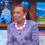 Danielle Steel’s pink tweed jacket on Good Morning America