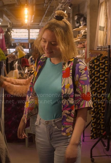 Darcy’s floral heart shirt on Heartstopper