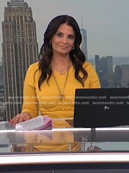 Darlene’s yellow elastic waist dress on Today