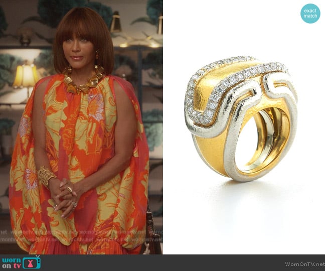 David Webb Tubular Ring worn by Lisa Todd Wexley (Nicole Ari Parker) on And Just Like That