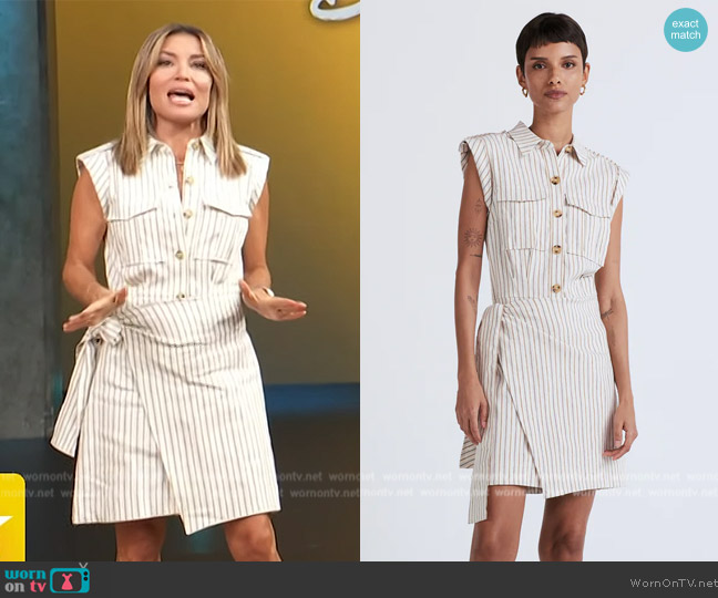 Derek Lam 10 Crosby Giselle Dress worn by Kit Hoover on Access Hollywood
