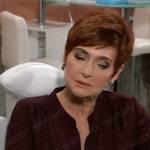 Diane’s red houndstooth blouse on General Hospital
