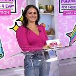 Donna’s metallic jeans on Today