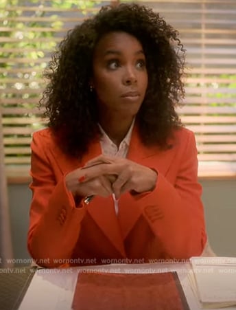 Dr Edith Horne’s red blazer and pants on Grown-ish