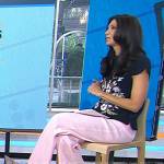 Dr Natalie Azar’s blue butterfly print top on Today